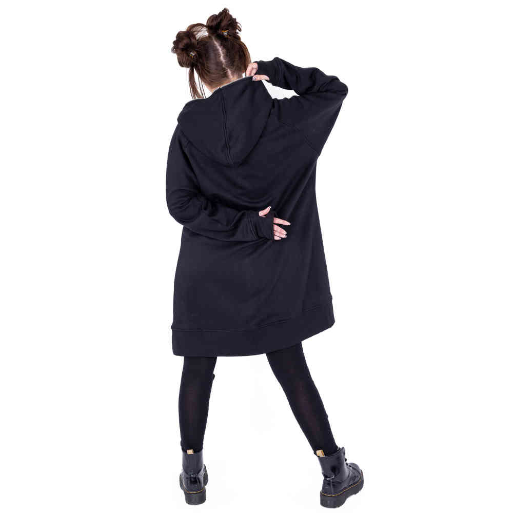 Chemical Black - Oksana Vest met capuchon - Zwart